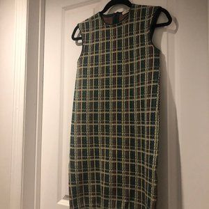 Celine Tweed Plaid Dress